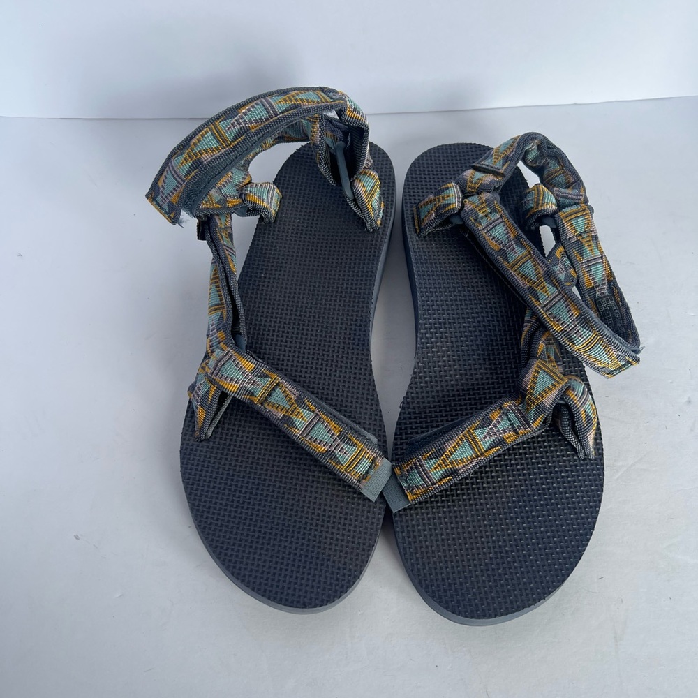 Teva Women's Black Sandals with Geometric Straps